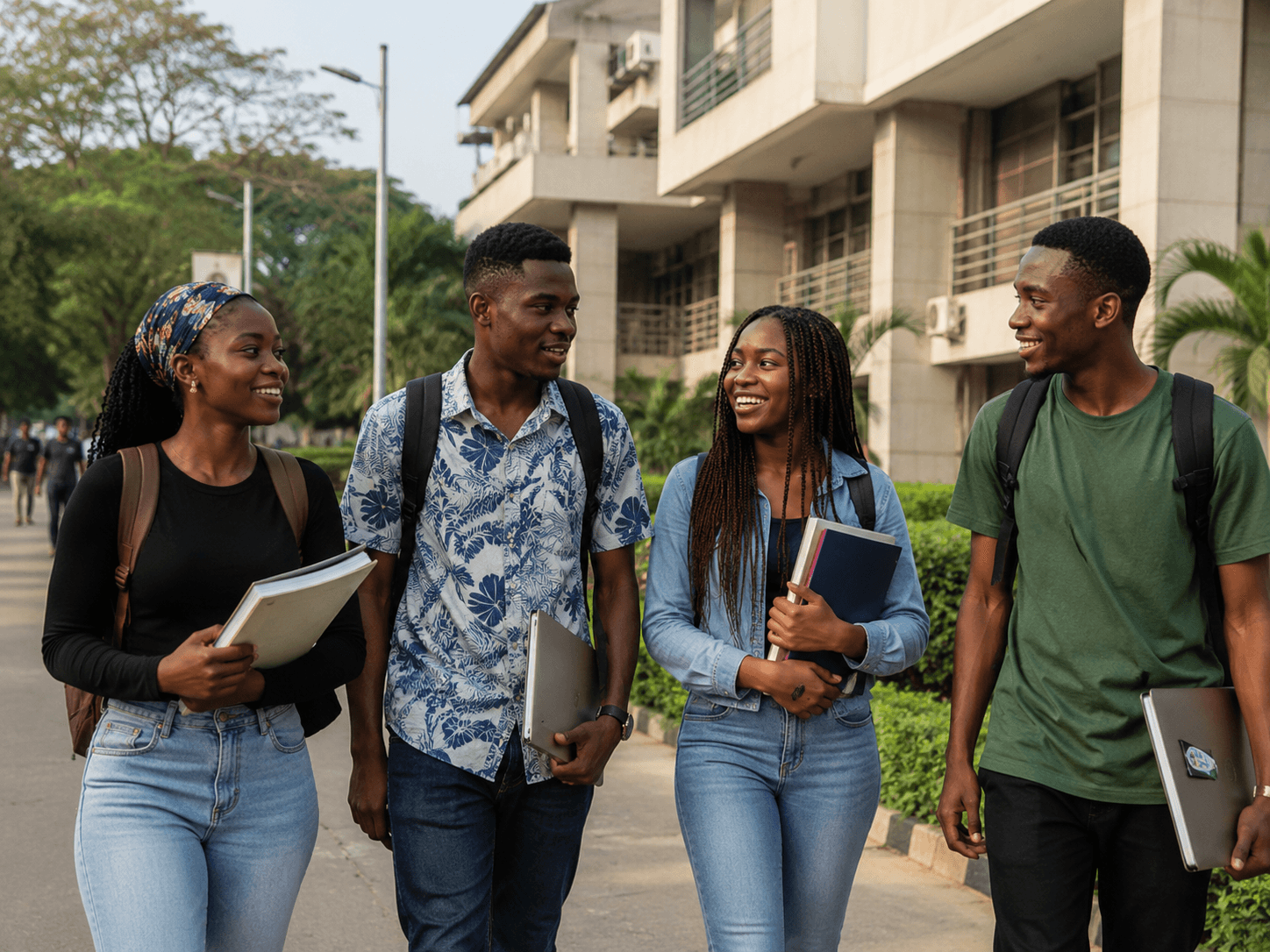 University students sharing a ride along the Bodija to UI corridor