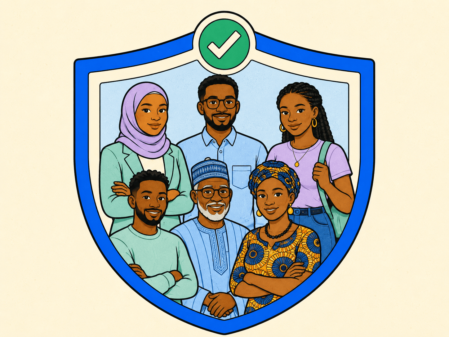 Members of a RideFi group inside the platform's safety system, identity-verified with mutual pickup confirmation