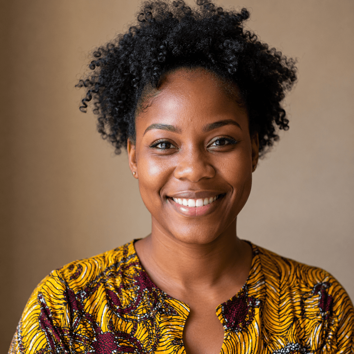 Portrait of Folake, a Lagos car owner who carpools the Lekki to Victoria Island route