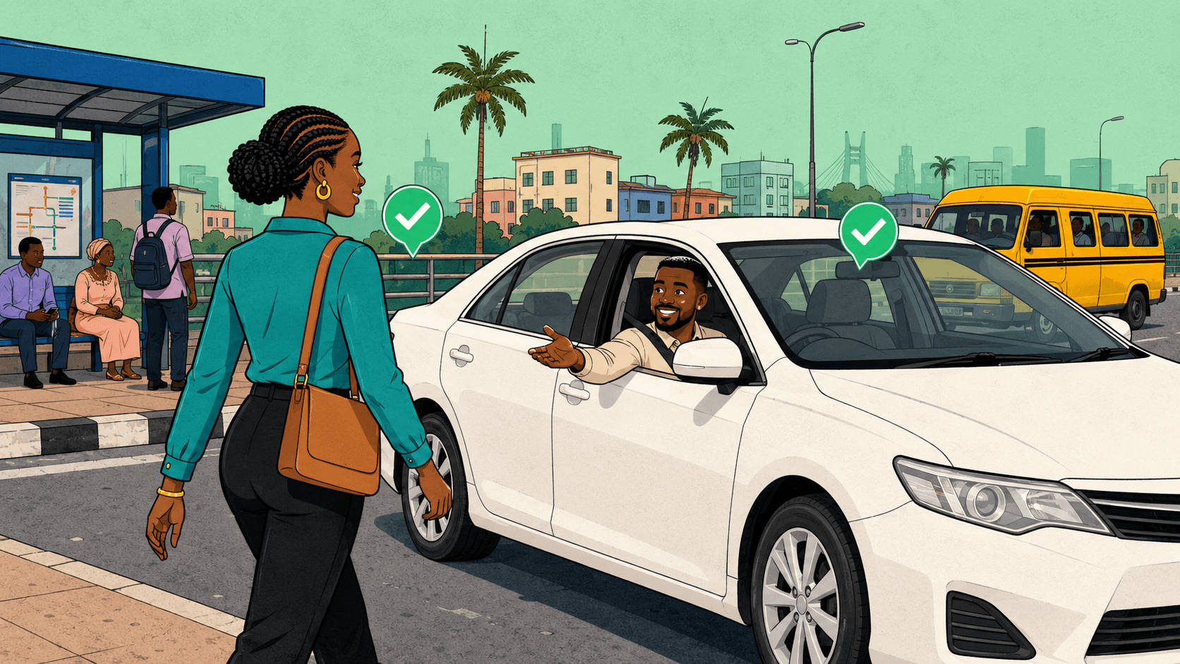 Verified RideFi riders and drivers connecting safely across Lagos and Ibadan
